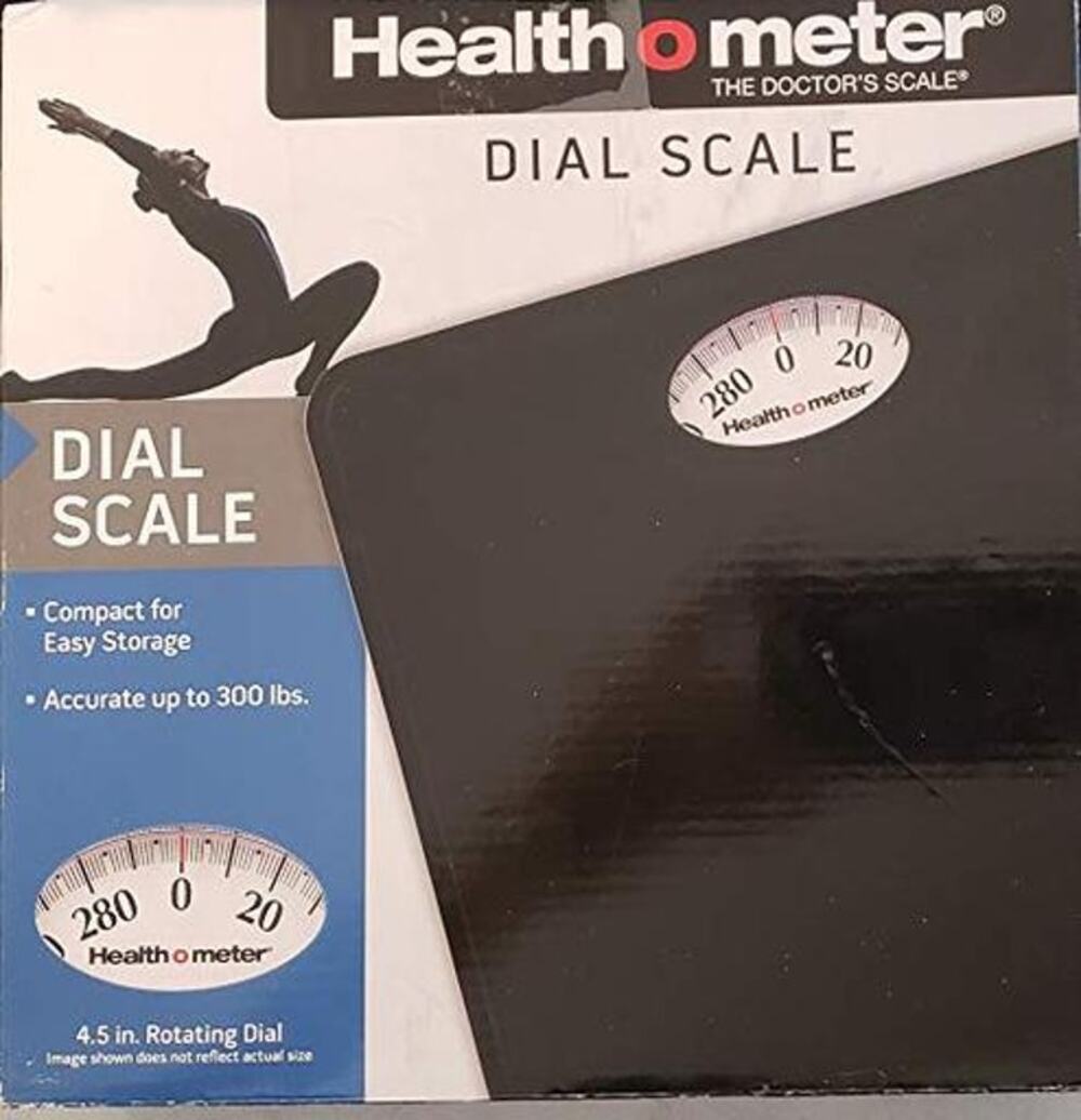 NWT Health O Meter 995118080M Compact Rotating-Dial ScaleBlack
